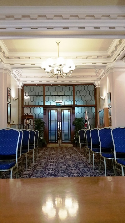 a picture of the Guildhall register office room