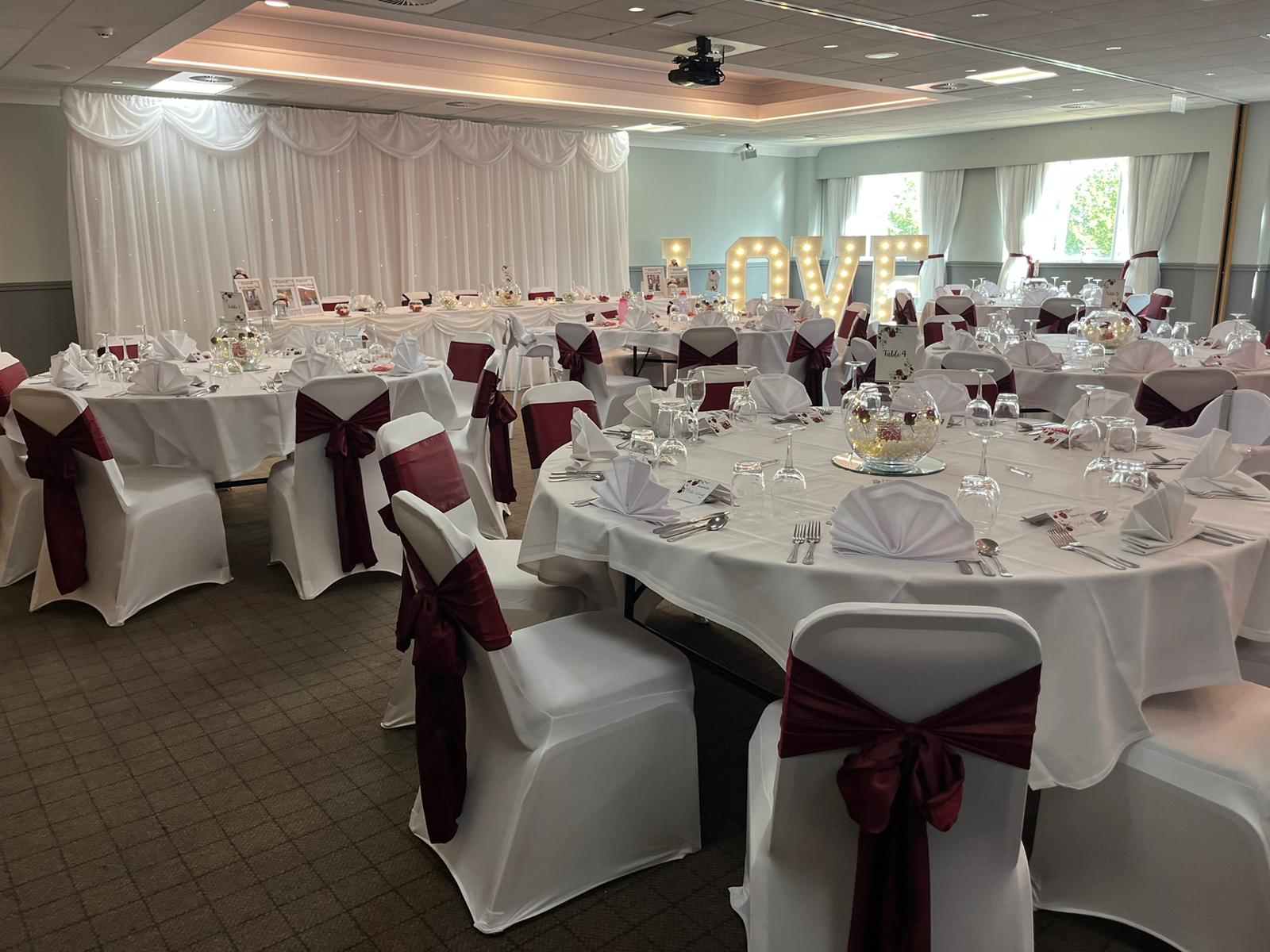 Wedding room at the Village Hotel Hull
